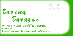 dorina darazsi business card